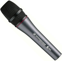 Sennheiser E865 Vocal Condenser Microphone w/Pouch & Mic Clip