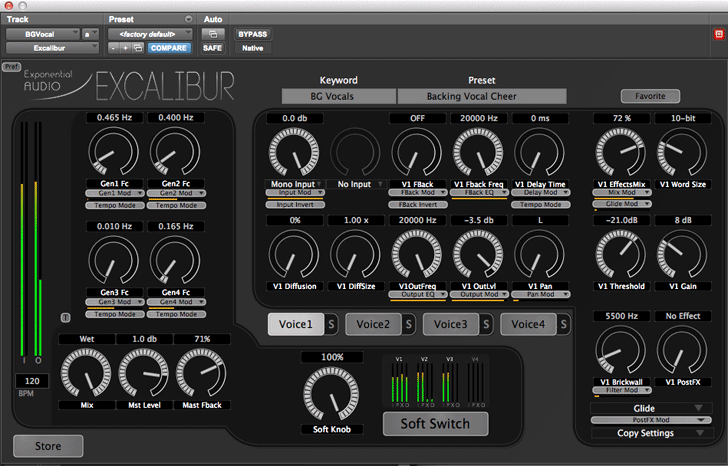 Exponential Audio Excalibur Multi-Effect Plug-in