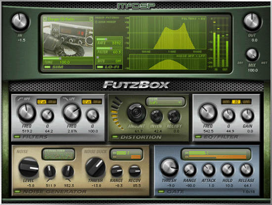 McDSP FutzBox Lo-Fi Distortion Effects Software