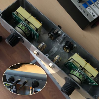 Headpone box with Analysis Plus Pro Audio QiJacks Inside