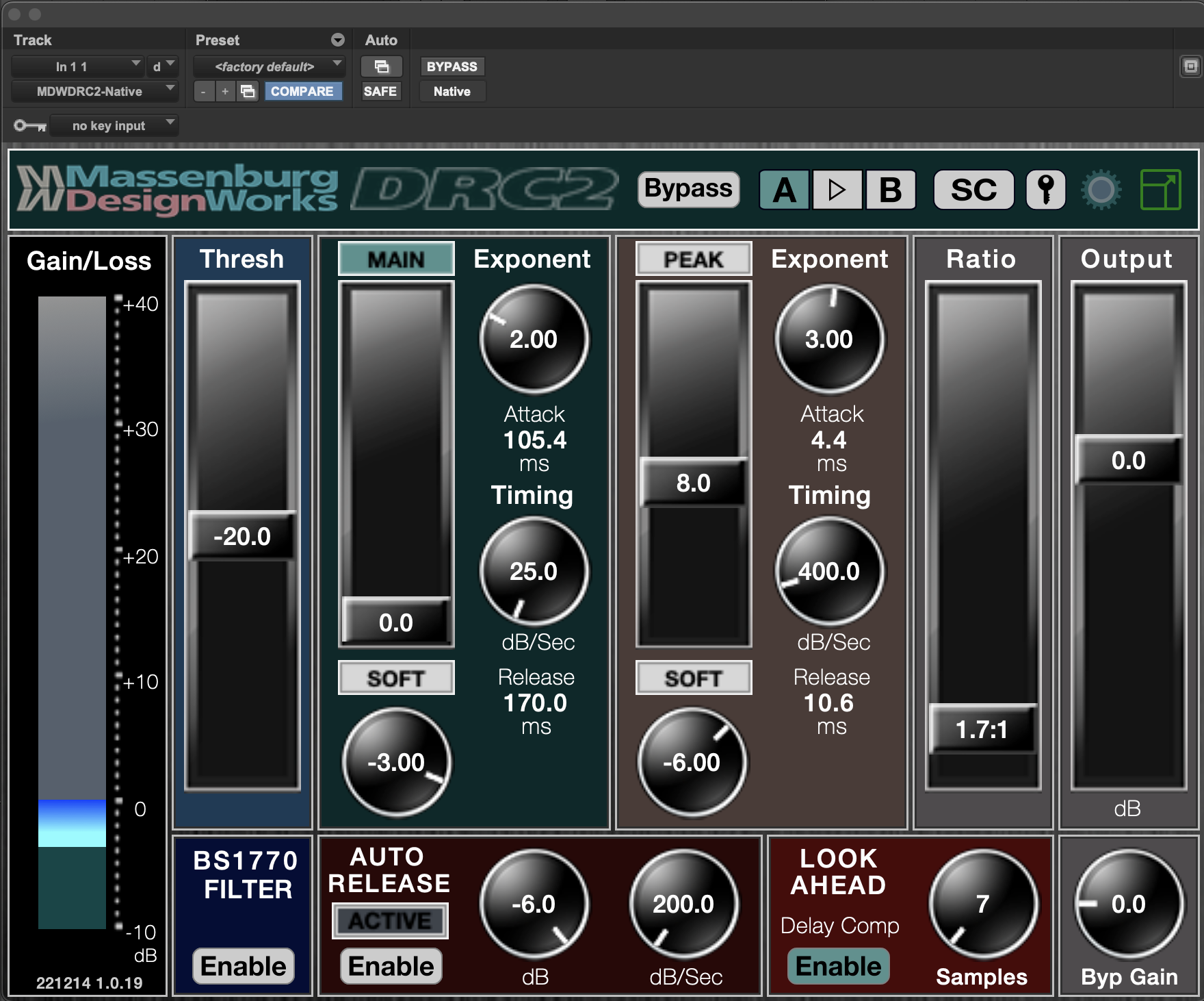 Massenburg DesignWorks MDWDRC2 Dynamics Range Controller