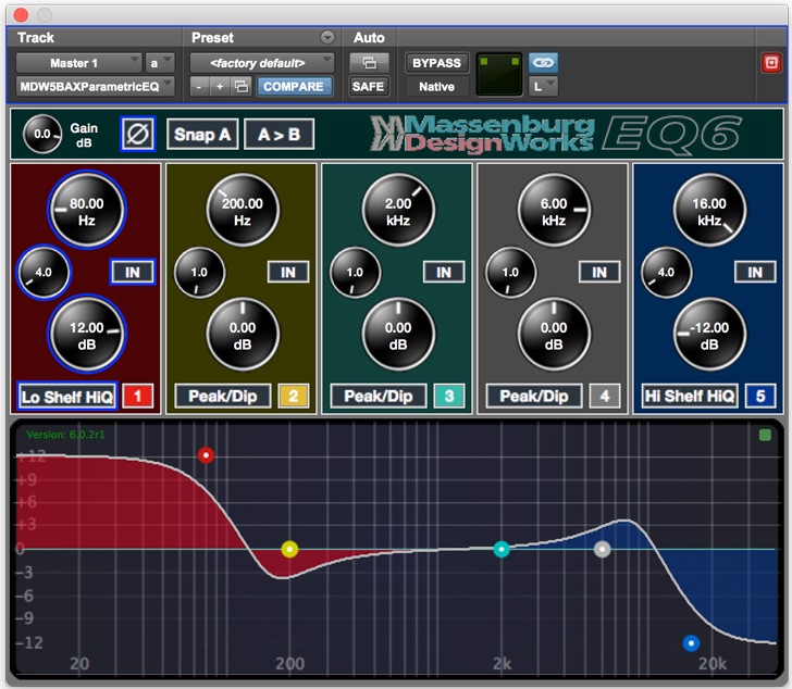 Massenburg DesignWorks MDWEQ6-AAX Plug-in