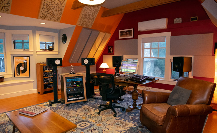 The Finished Abbott Road Studio with Treatments in place