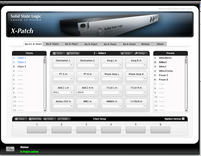 X-Patch Presets Page