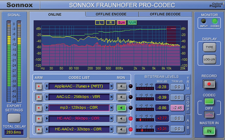 Sonnox Fraunhofer Pro-Codec Version 2 