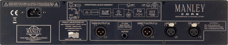 Manley Labs Core Reference Channel Strip