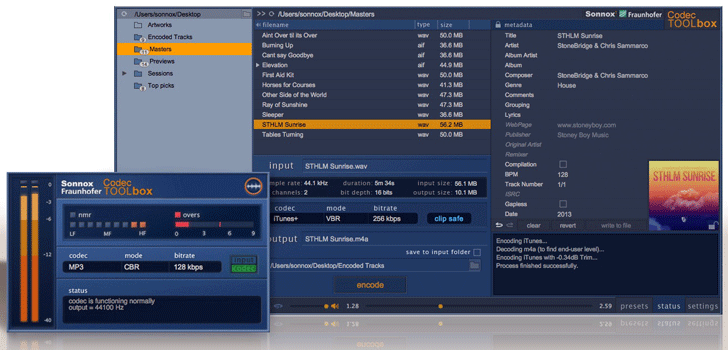 Sonnox/Fraunhofer Codec Toolbox