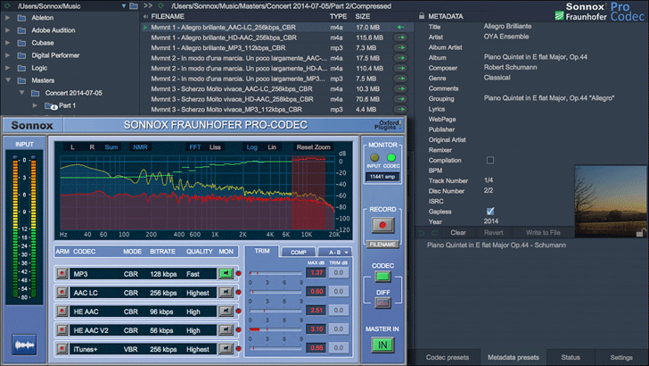 Sonnox Fraunhofer Pro-Codec Version 3