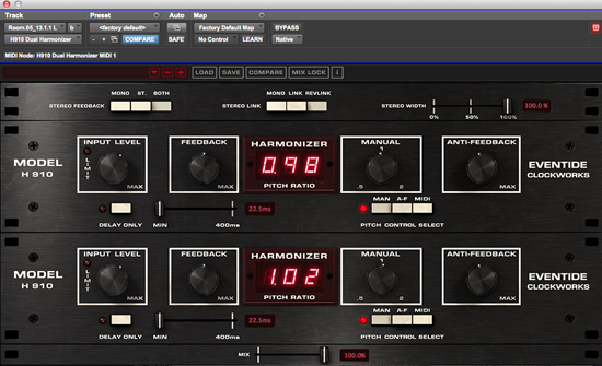 Eventide H910 Harmonizer Plug-in