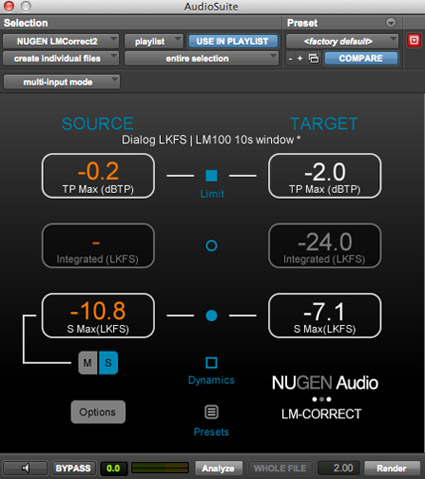 NUGEN Audio Loudness Toolkit 2 LM-Correct 2