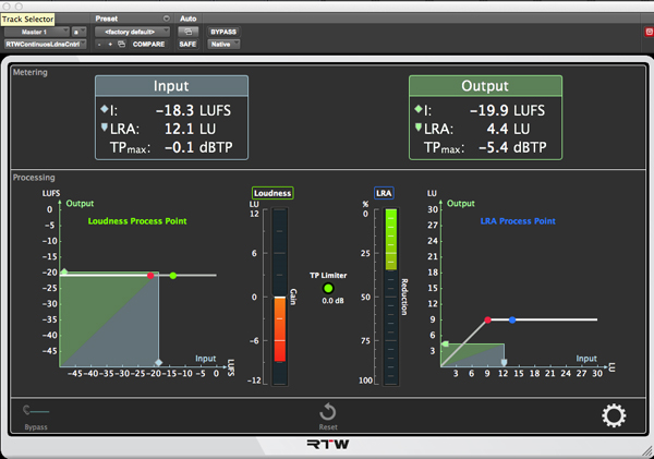 RTW Continuous Loudness Control