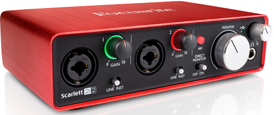 Focusrite 2nd Generation Scarlett 2i2 USB Interface