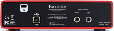 Focusrite 2nd Generation Scarlett 2i2 USB Interface