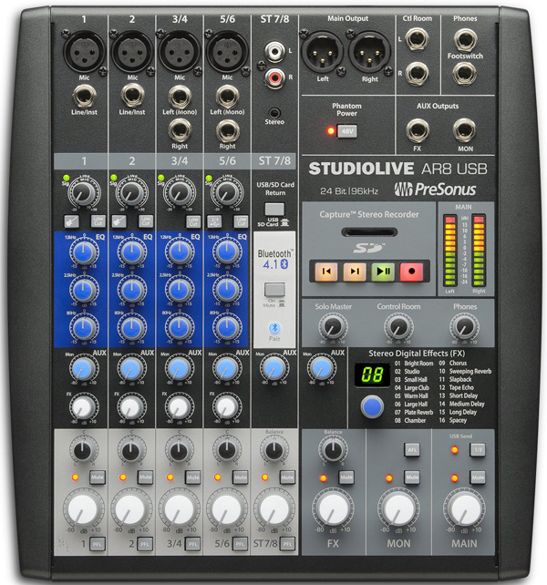 PreSonus StudioLive AR8 USB Mixer