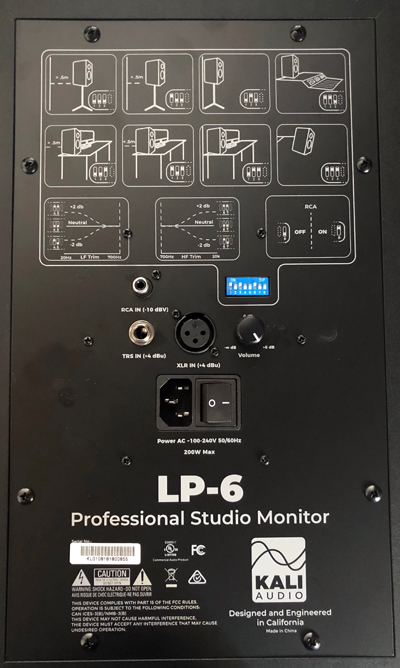 Kali Audio LP-6 Studio Monitor Back