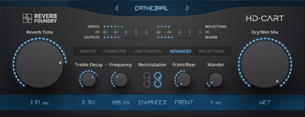 Reverb Foundry HD-Cart Reverb Plug-in