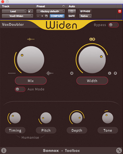 Sonnox VoxDoubler Widen