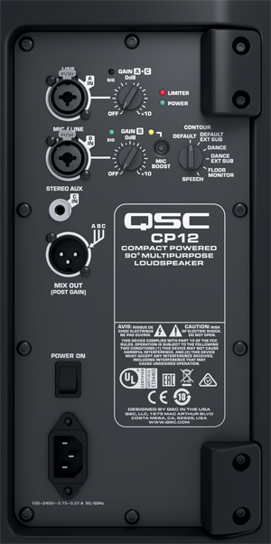 QSC CP Series Powered Loudspeakers