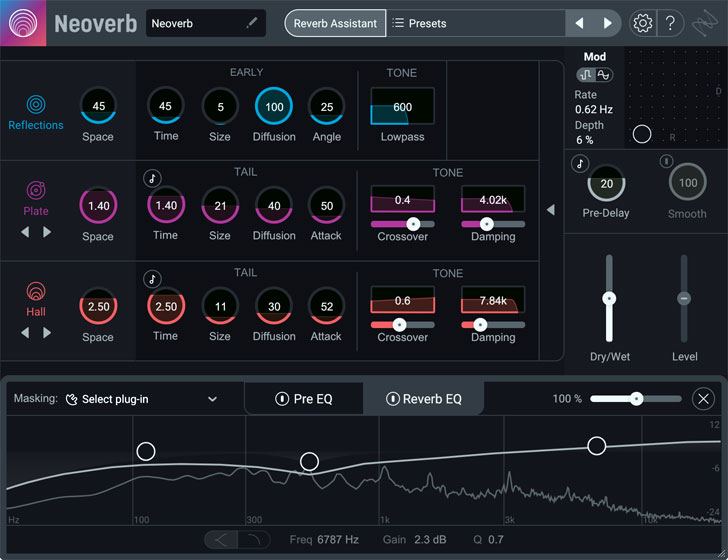 iZotope Neoverb Main GUI