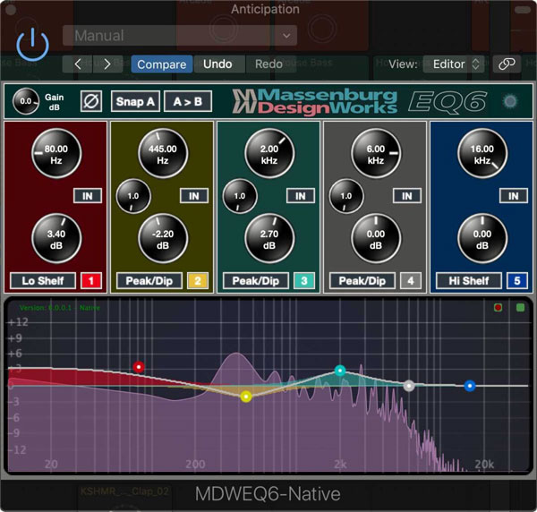 Massenburg DesignWorks MDWEQ6 EQ Native plugin