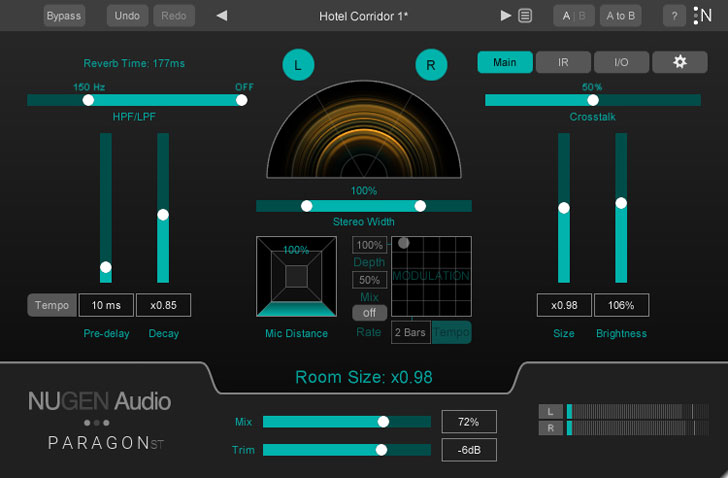 Nugen Audio Paragon ST Plugin Reverb