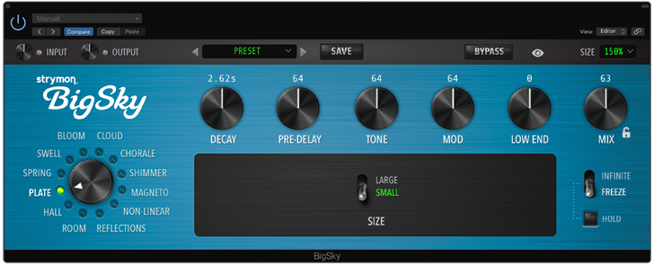 Strymon BigSky Reverb Plug-in