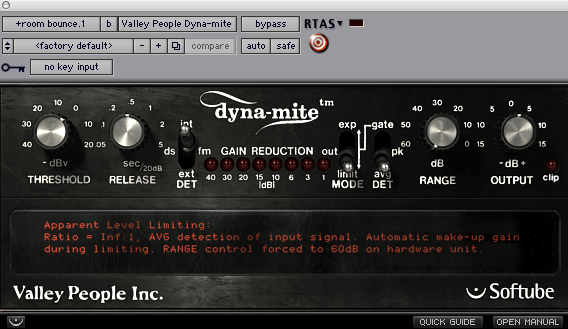 Softube's Valley People Dyna-mite Plug-in